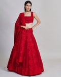 Red Roselle Lehenga Set By KYNAH, Luxury Indian Fashion & Bridal Wear