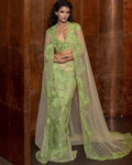 Green Serin Skirt Set By KYNAH, Luxury Indian Fashion & Bridal Wear
