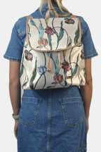 Mochila de Mujer grande BagPack Celine Flores Peonia | CHULA Tulum