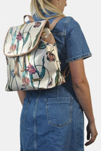 Mochila de Mujer grande BagPack Celine Flores Peonia | CHULA Tulum