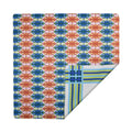Mod Bird Bam & Plaid Double-Sided Mahjong Mat By The Mahjong House