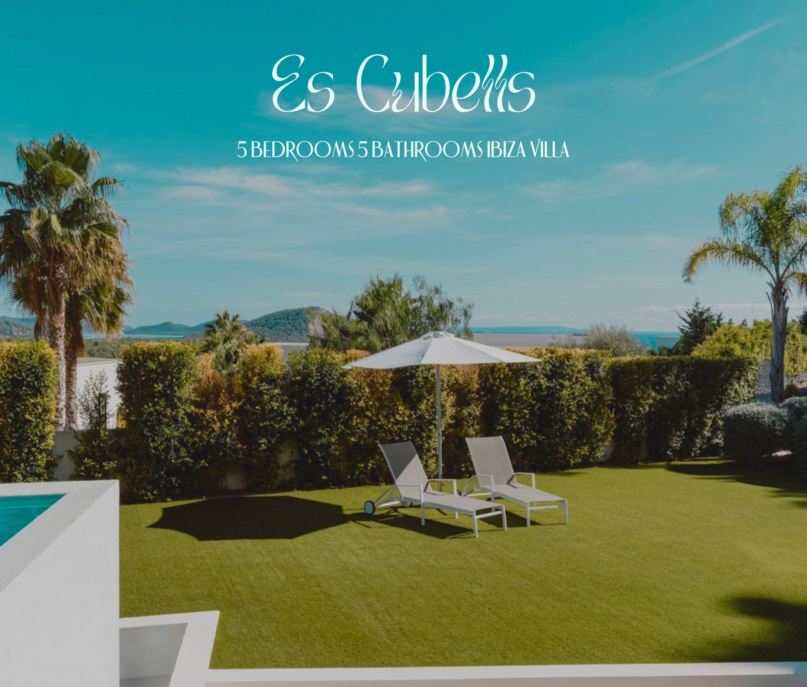Modern Style Ibiza Villa with Five Spacious En-Suite Bedrooms, Luxurious Interiors, Impressive Kitchen and Panoramic Views of Es Torrent near Es Cubells