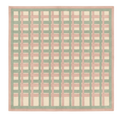 Modern Geometric Woven Lattice Square Hand Tufted Rug