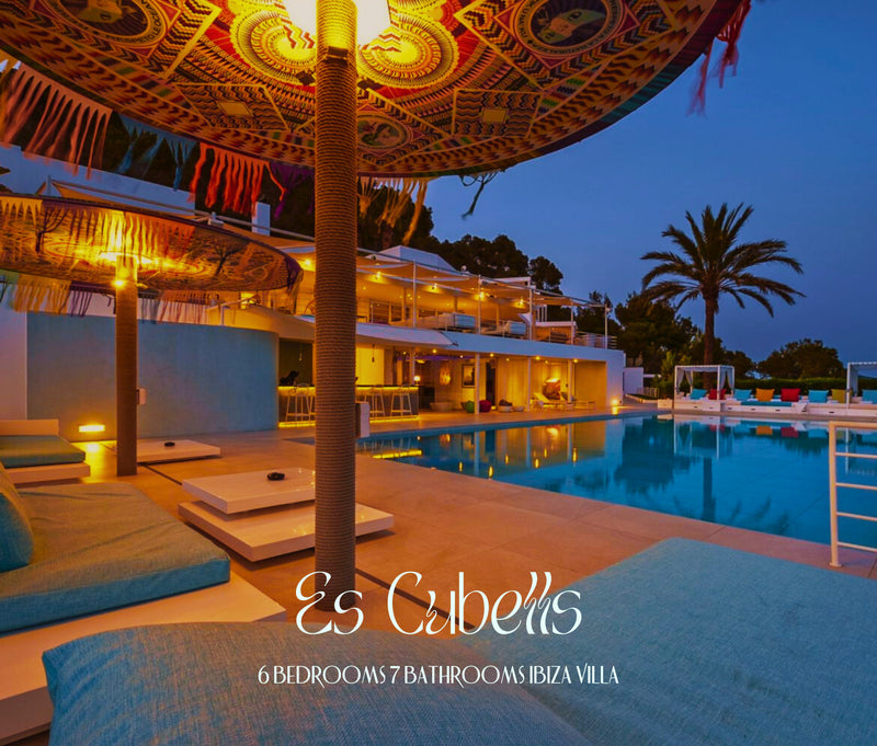 Modern Luxury Ibiza Villa with Huge Kitchen, Stunning Views and Spacious En-Suite Bedrooms near Es Cubells