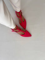 Tacón midi Bambú Rosa