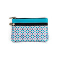Blue and White Leather Coin Purse Alcazar