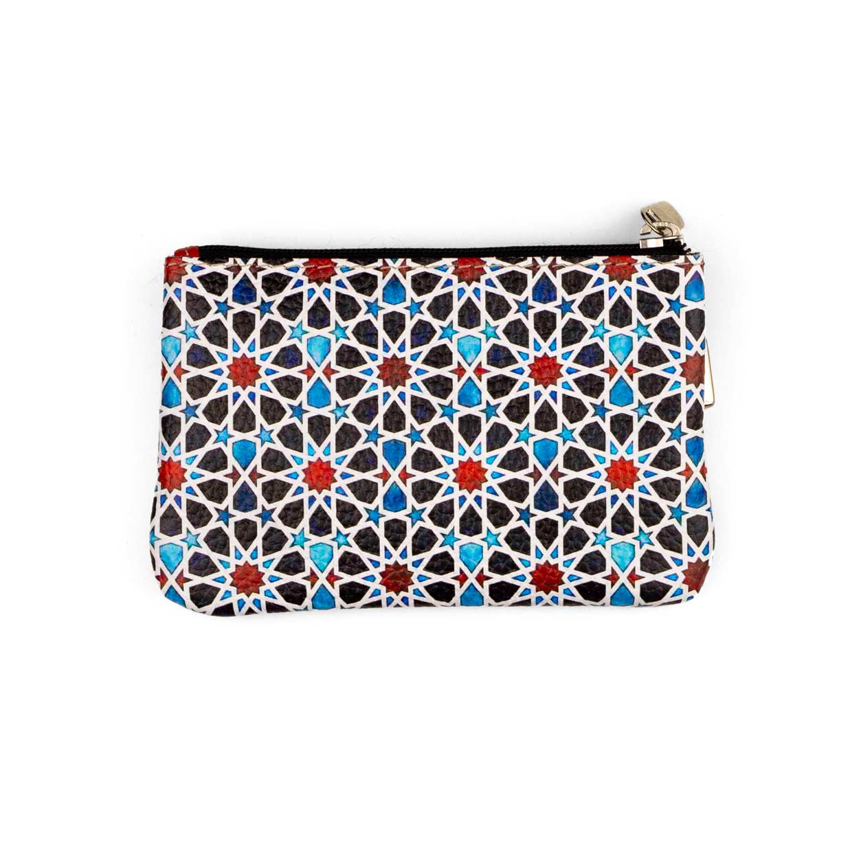 Islamic Tiles Leather Coin Purse Fatima