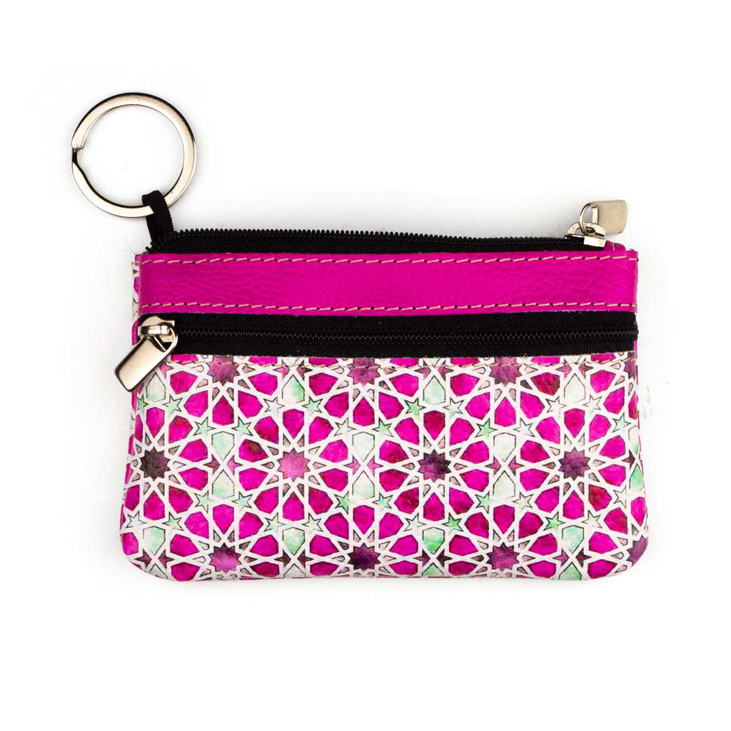 Pink Leather Coin Purse Fatima