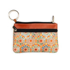Orange Leather Coin Purse Zellige