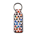Moorish Tiles Leather Keychain Palometa