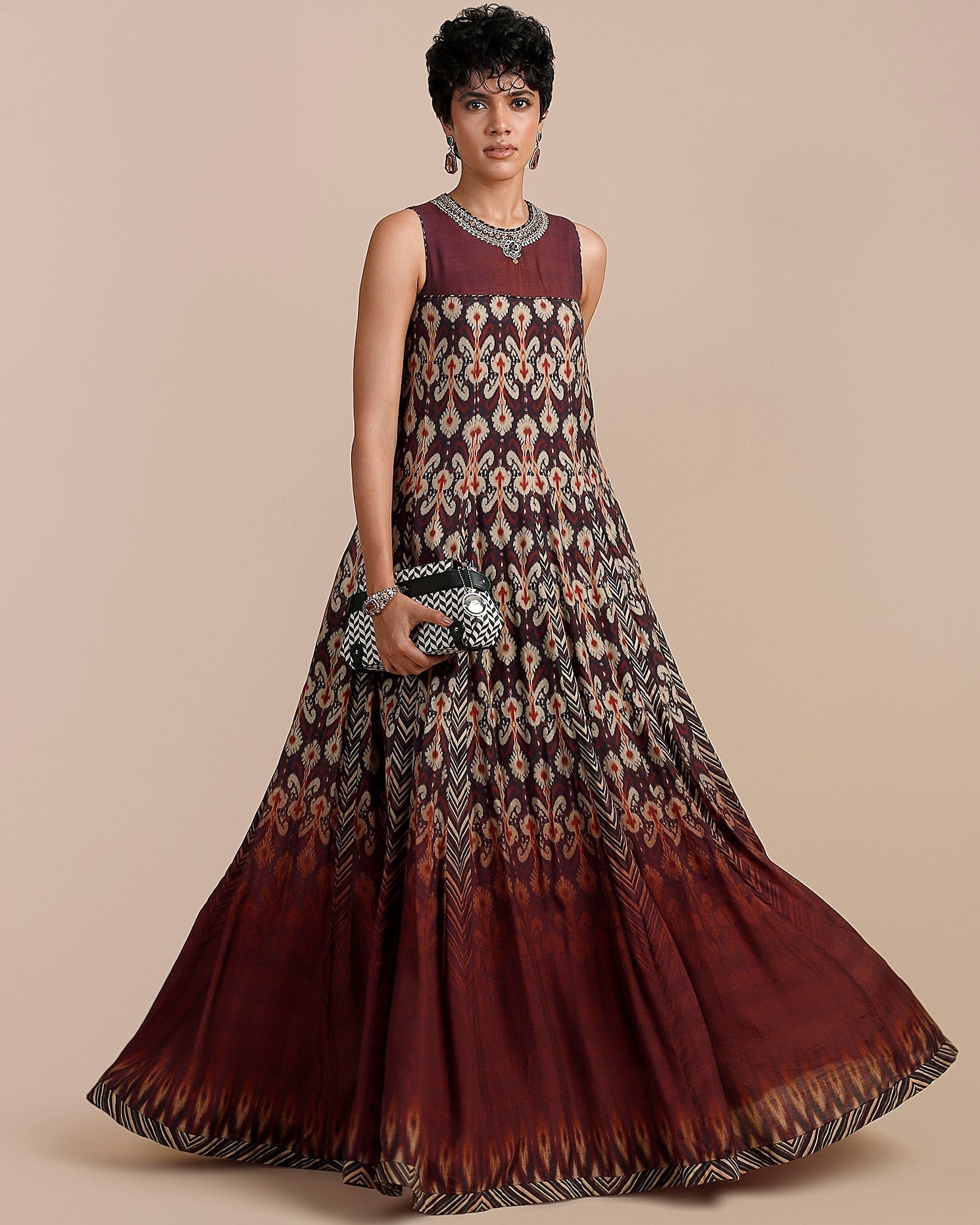 Mulberry Purple Anarkali By KYNAH, Luxury Indian Fashion & Bridal Wear
