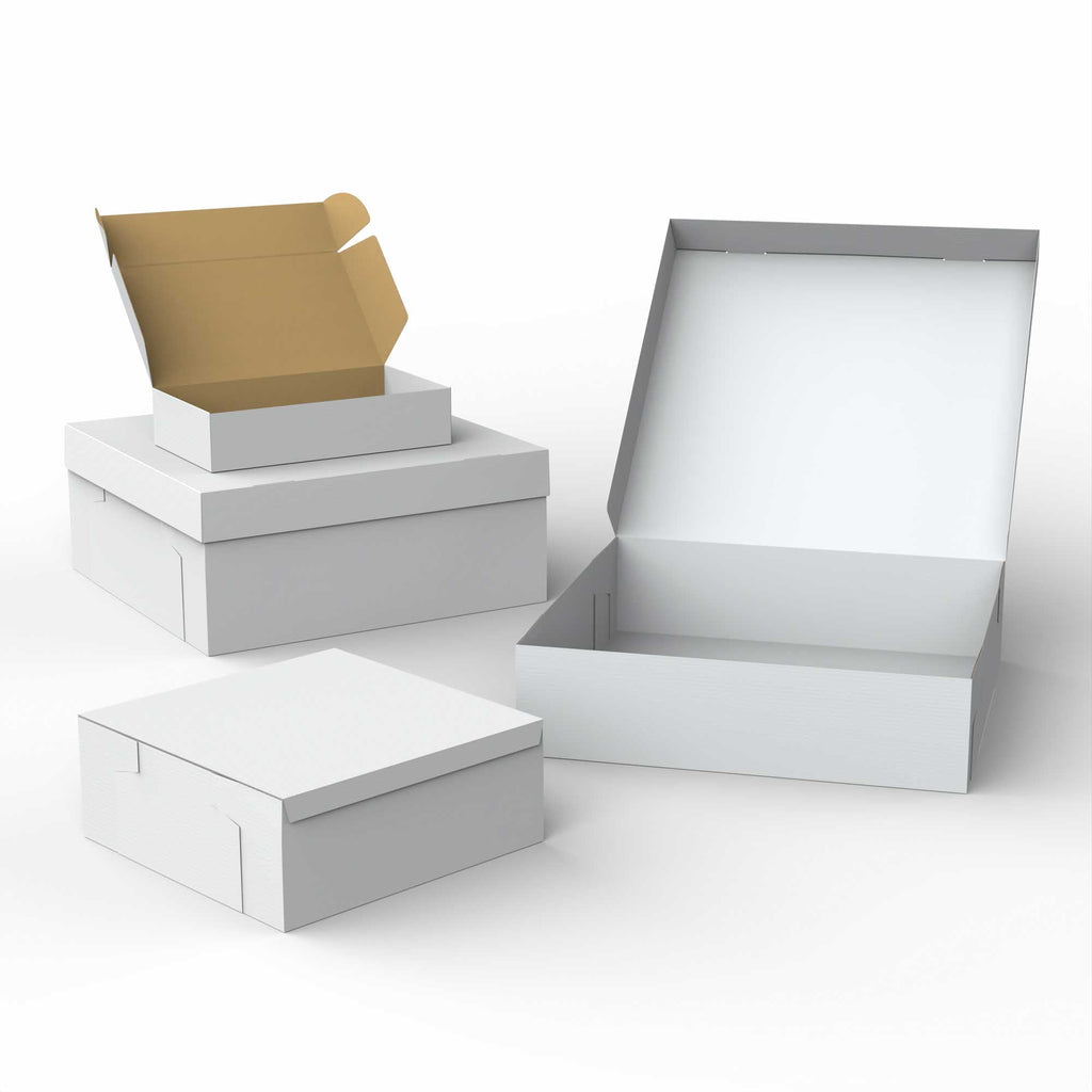 Cajas de cartón blancas