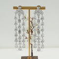 Multi Lab Diamond Chandelier Earrings
