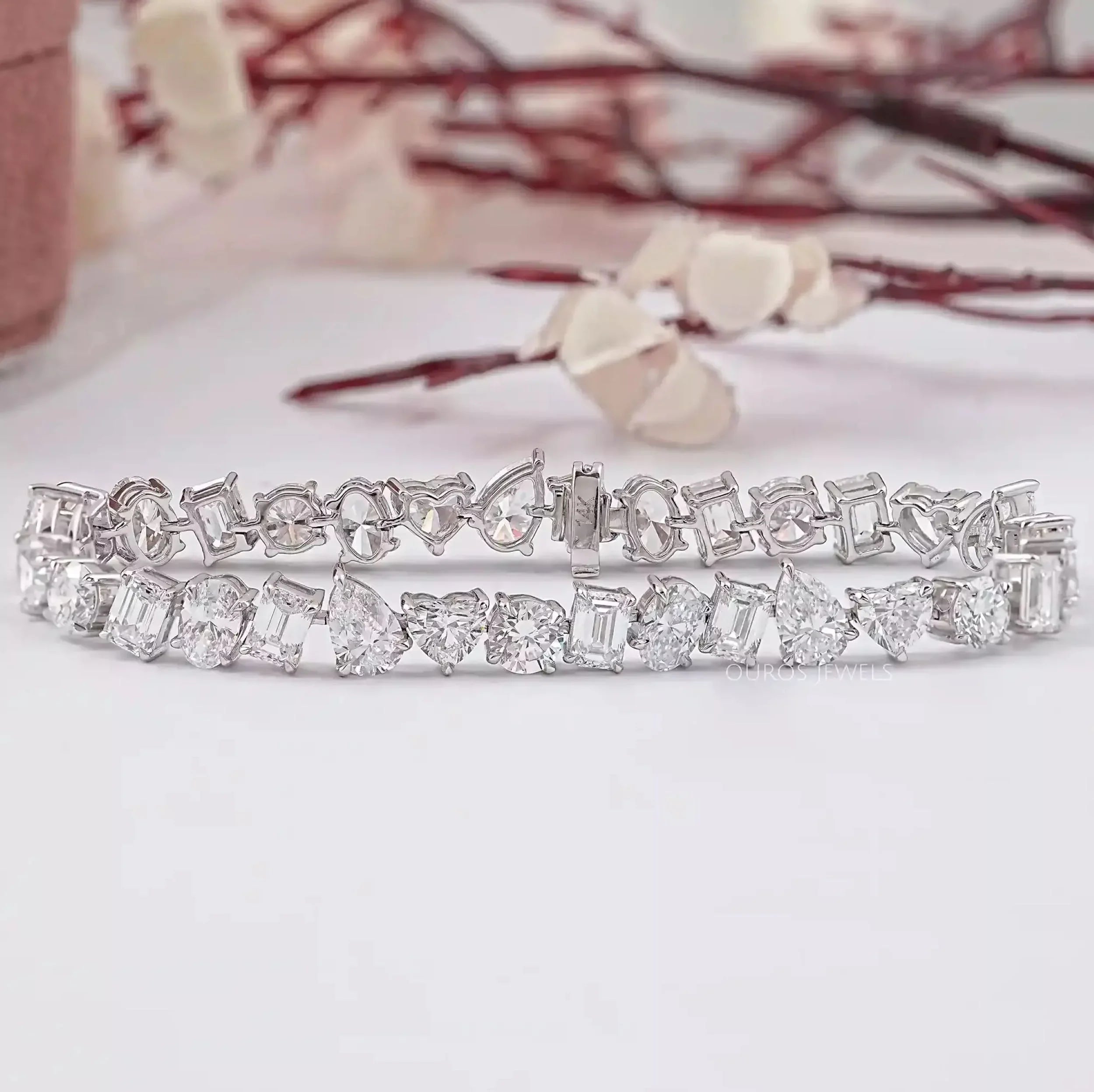 Brilliant Multi Shape Lab Diamond Bracelet