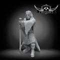 Mystical warrior with long hairs and horns, Black Remnant