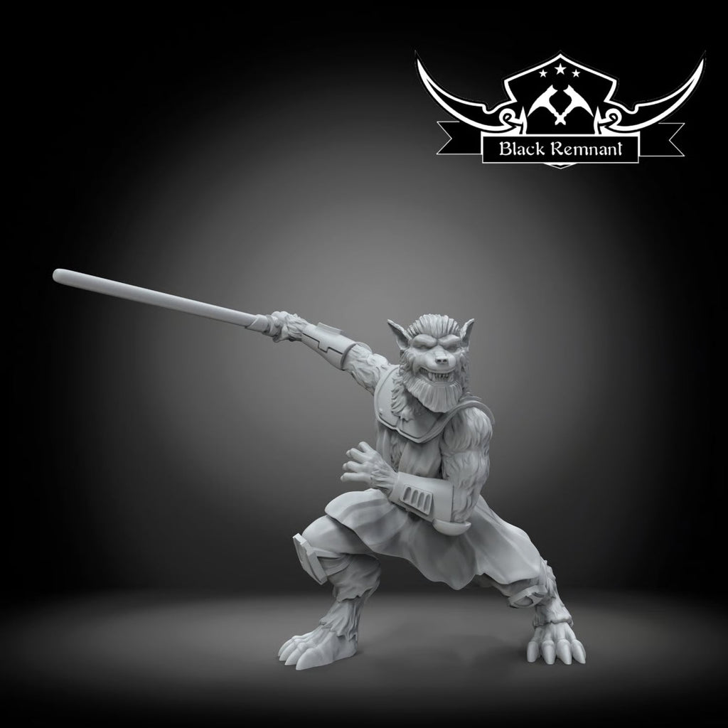 Mystical werewolf warrior, Black Remnant