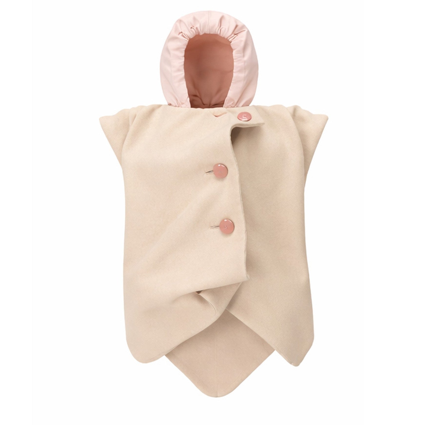 Beige “Mythogenesis” Wavy Ruched Vest