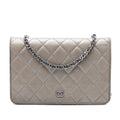 CC Quilted Lambskin Full Flap Wallet on Chain