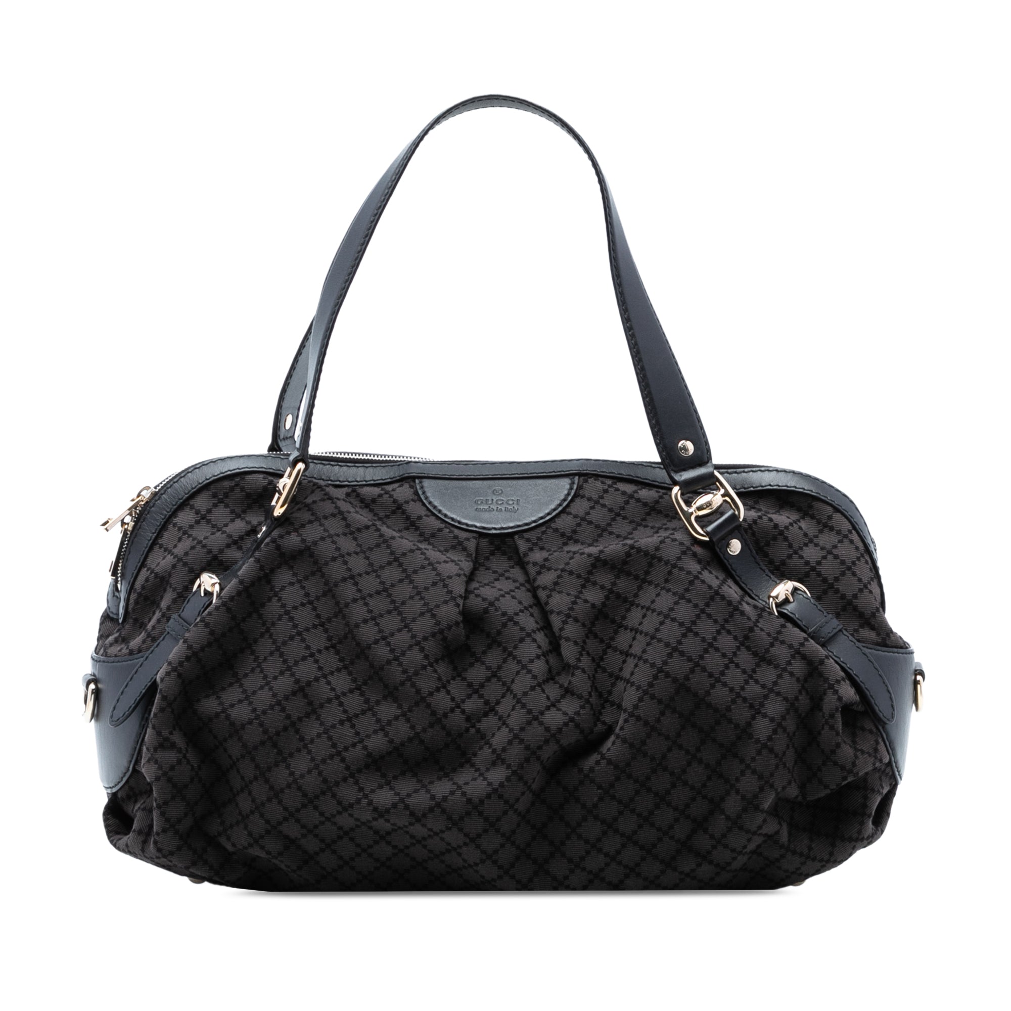 Diamante Canvas Bridle Satchel