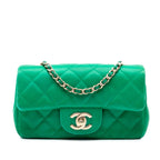 Extra Mini Rectangular Classic Satin Single Flap