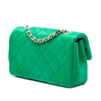 Extra Mini Rectangular Classic Satin Single Flap