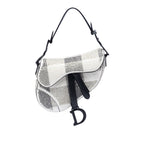 Mini Sequin and Beads Embellished Calfskin Saddle Bag