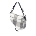 Mini Sequin and Beads Embellished Calfskin Saddle Bag