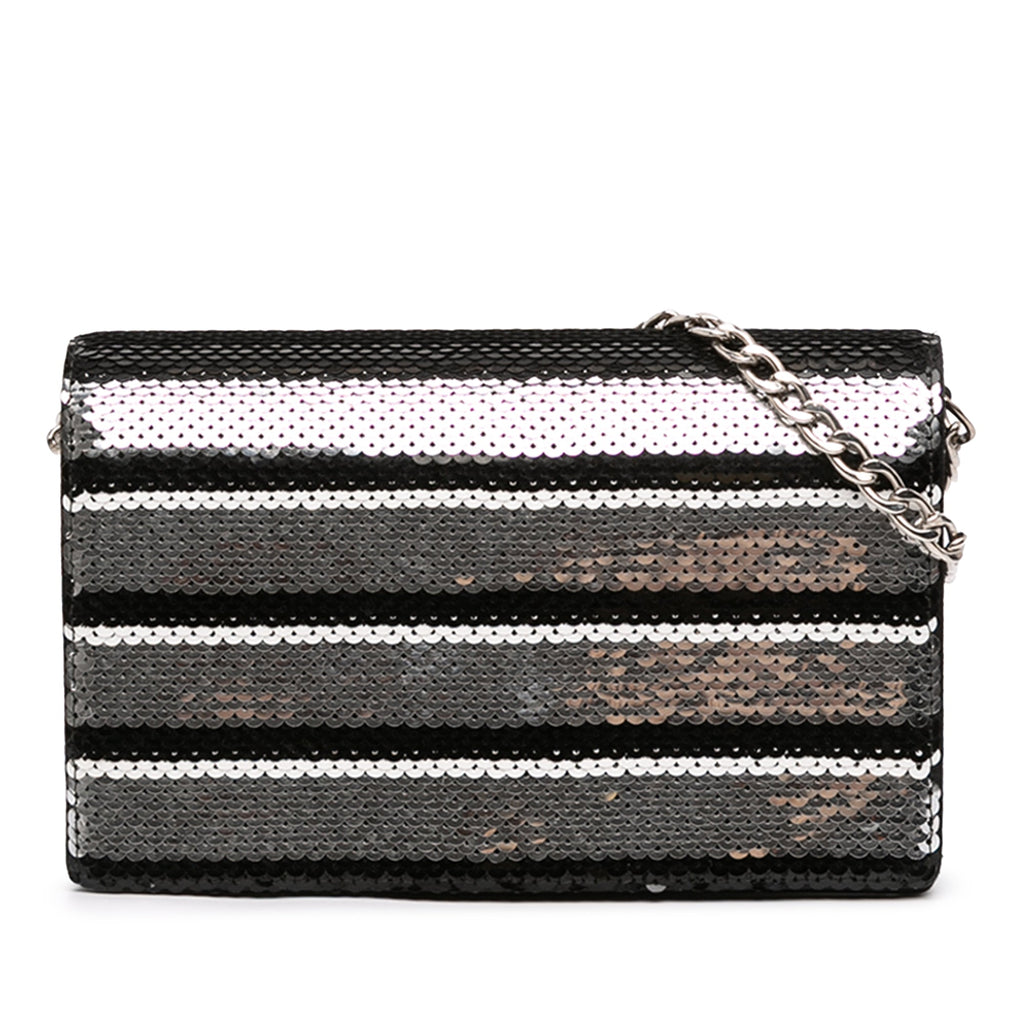 Sequin Embellished Baia Chain Flap