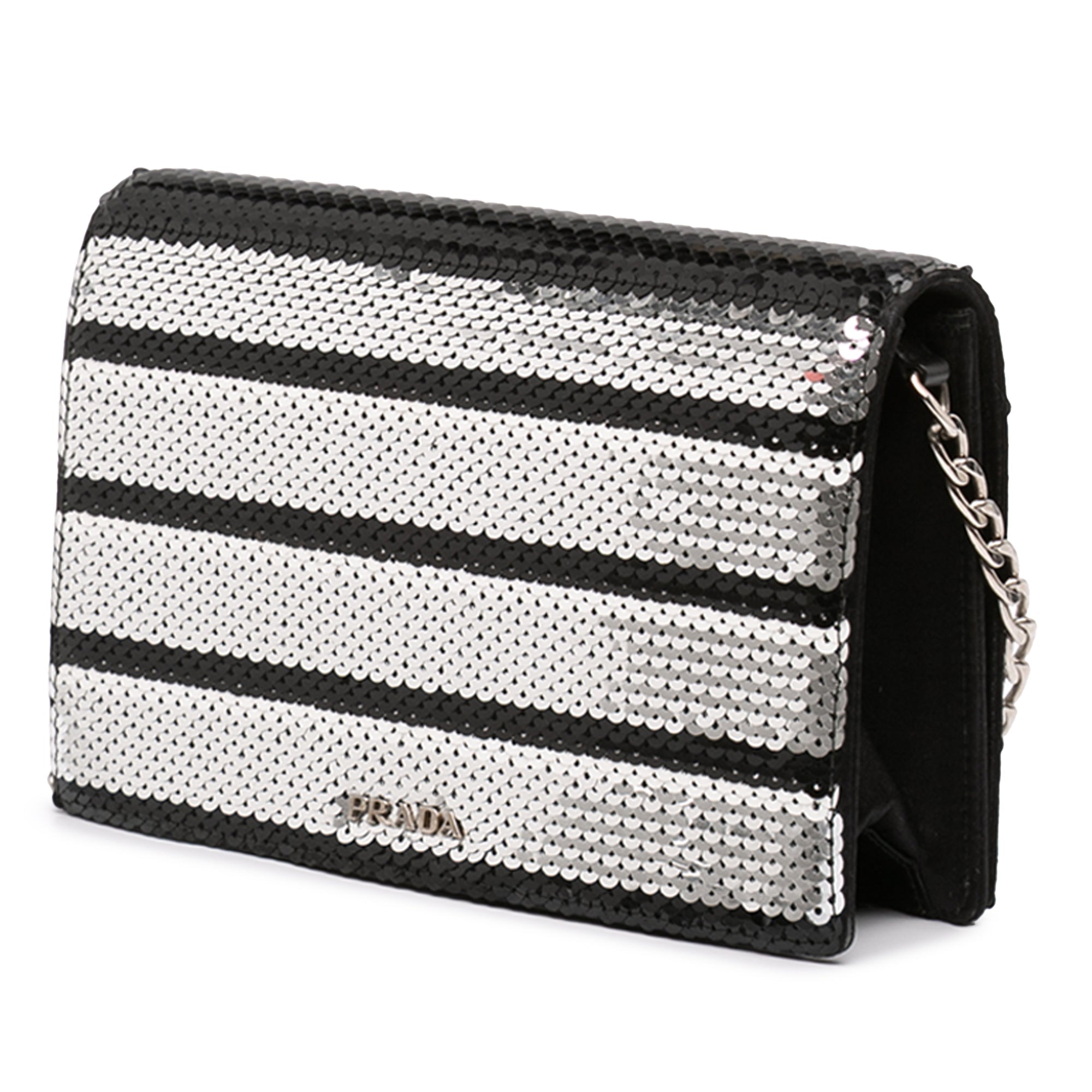 Sequin Embellished Baia Chain Flap