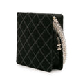 Tweed and Resin Zipped Chain Shopping Bag
