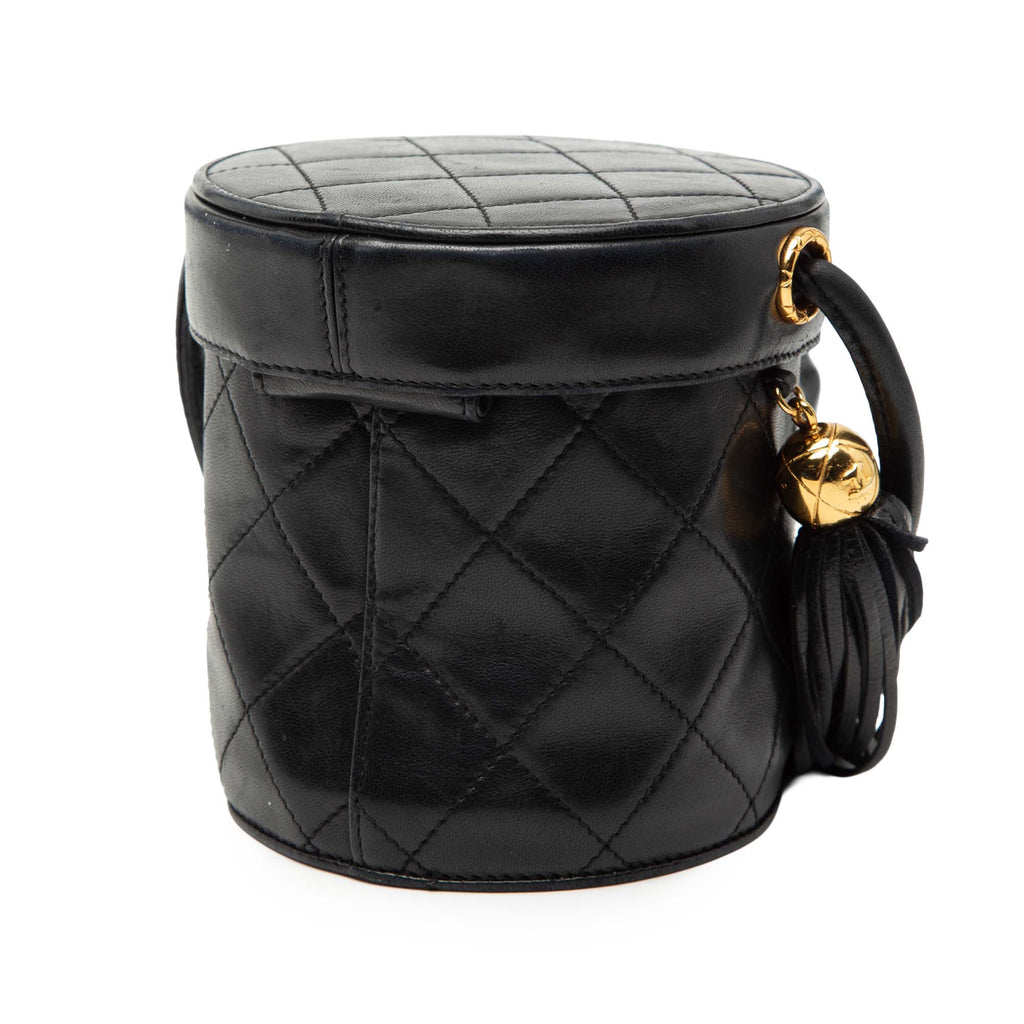 Mini Quilted Lambskin Canteen Tassel Vanity Case
