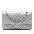 Medium Classic Iridescent Lambskin Double Flap