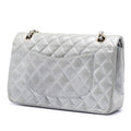 Medium Classic Iridescent Lambskin Double Flap