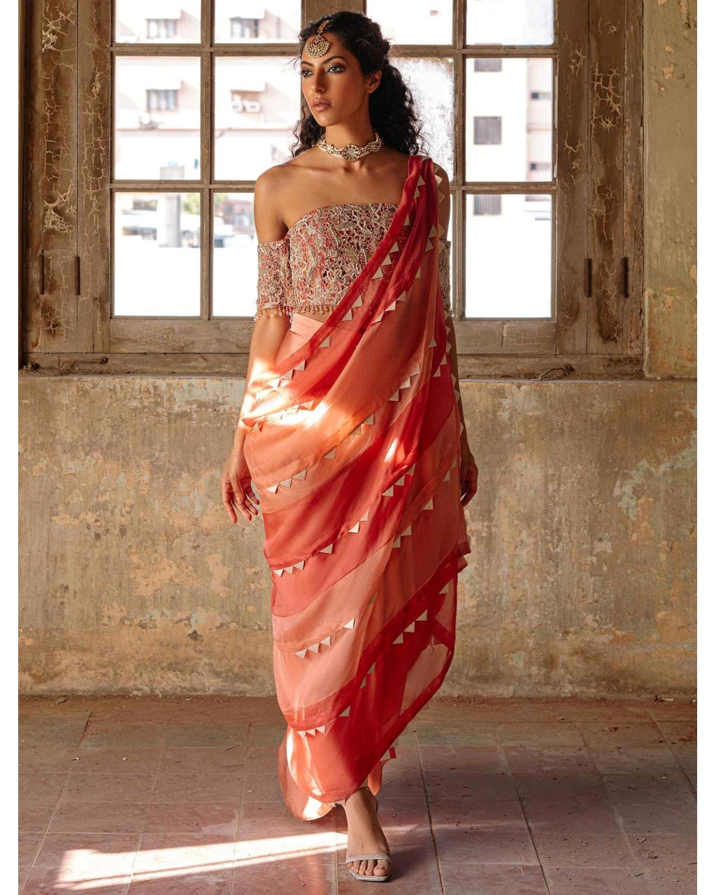 Abigail Blouse, Skirt & Dupatta Set By KYNAH, Luxury Indian Fashion & Bridal Wear