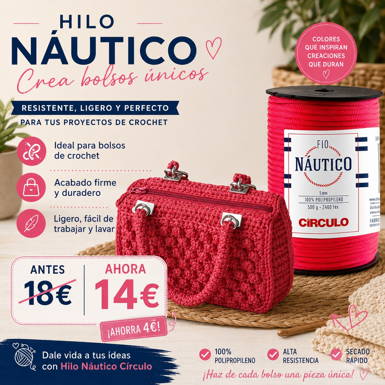 FIO NAUTICO 5mm CIRCULO 500 grs.