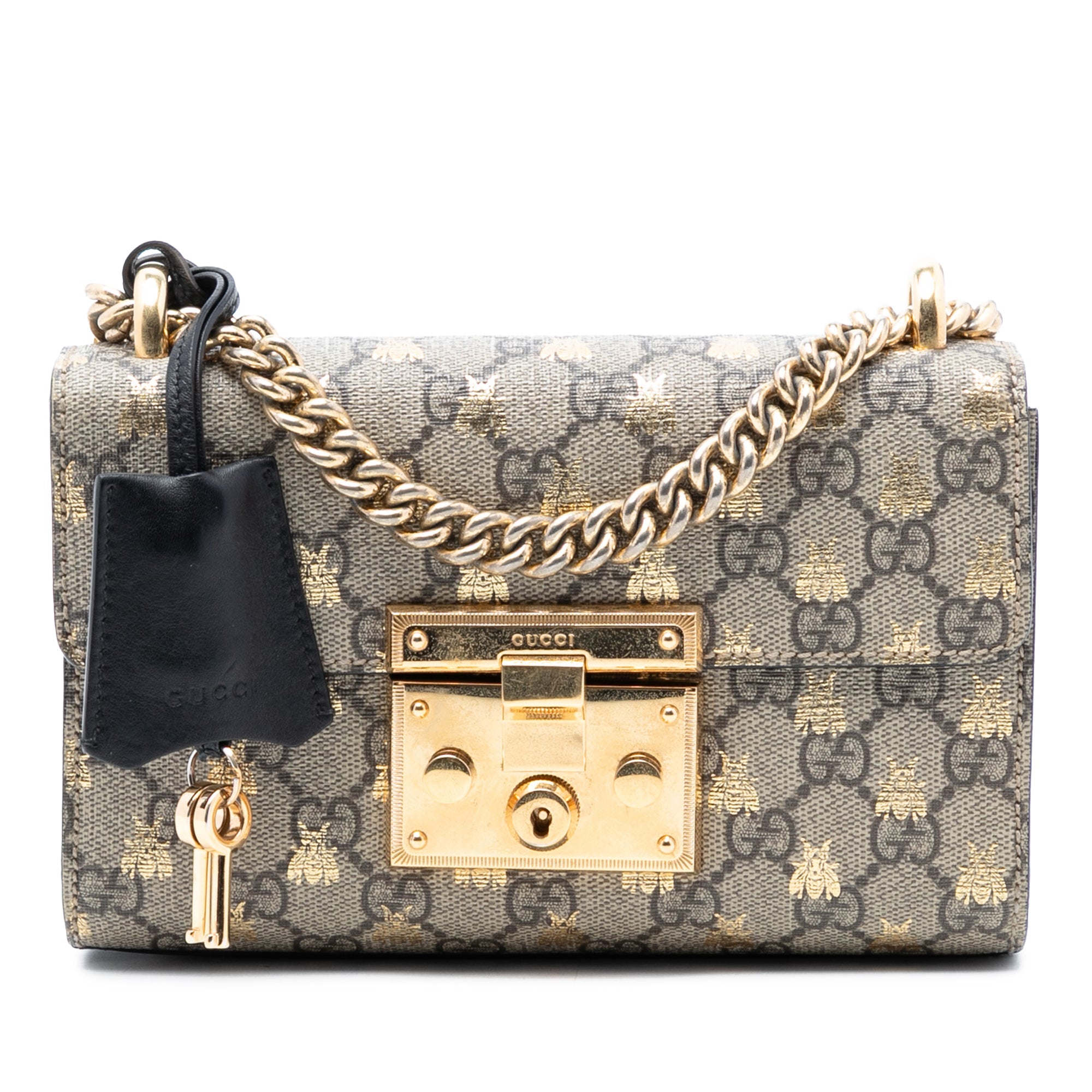 Small GG Supreme Bee Padlock Crossbody