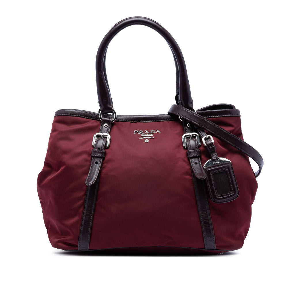 Vitello Daino Trimmed Tessuto Satchel