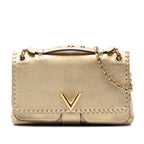 Metallic Cuir Plume Ecume Very Chain Bag