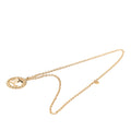 Gold Plated CC Medallion Heart Pendant Necklace