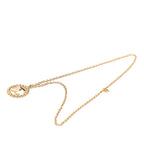 Gold Plated CC Medallion Heart Pendant Necklace