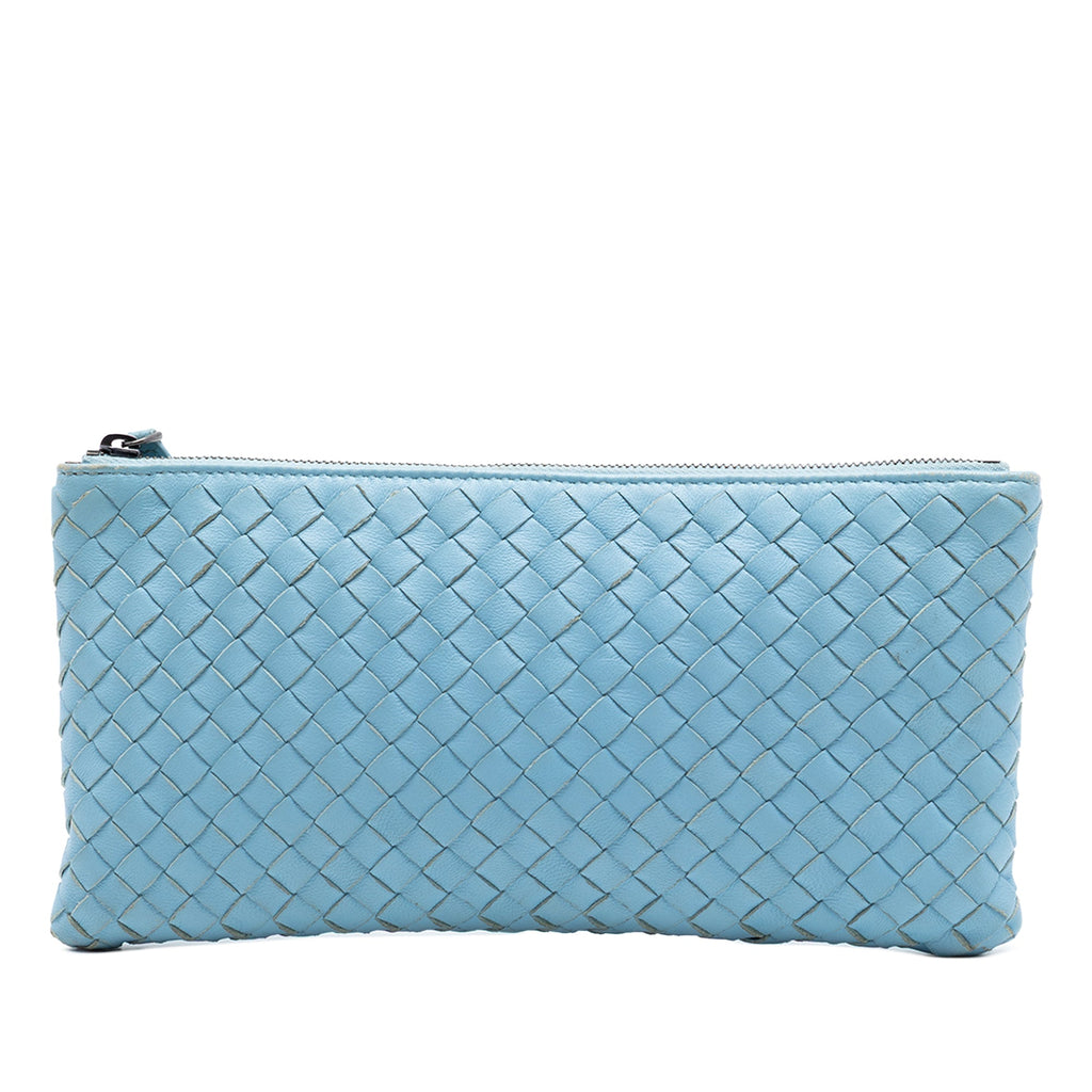 Small Nappa Intrecciato Zip Pouch