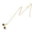 Gold Plated Game On Dice Pendant Necklace