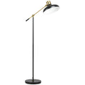 Adjustable Floor Lamp For Living Room Standing Lamp For Bedroom With Balance Arm Tall Black And Gold