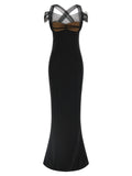 Nensi Dojaka Draped Padded Cup Dress — Black