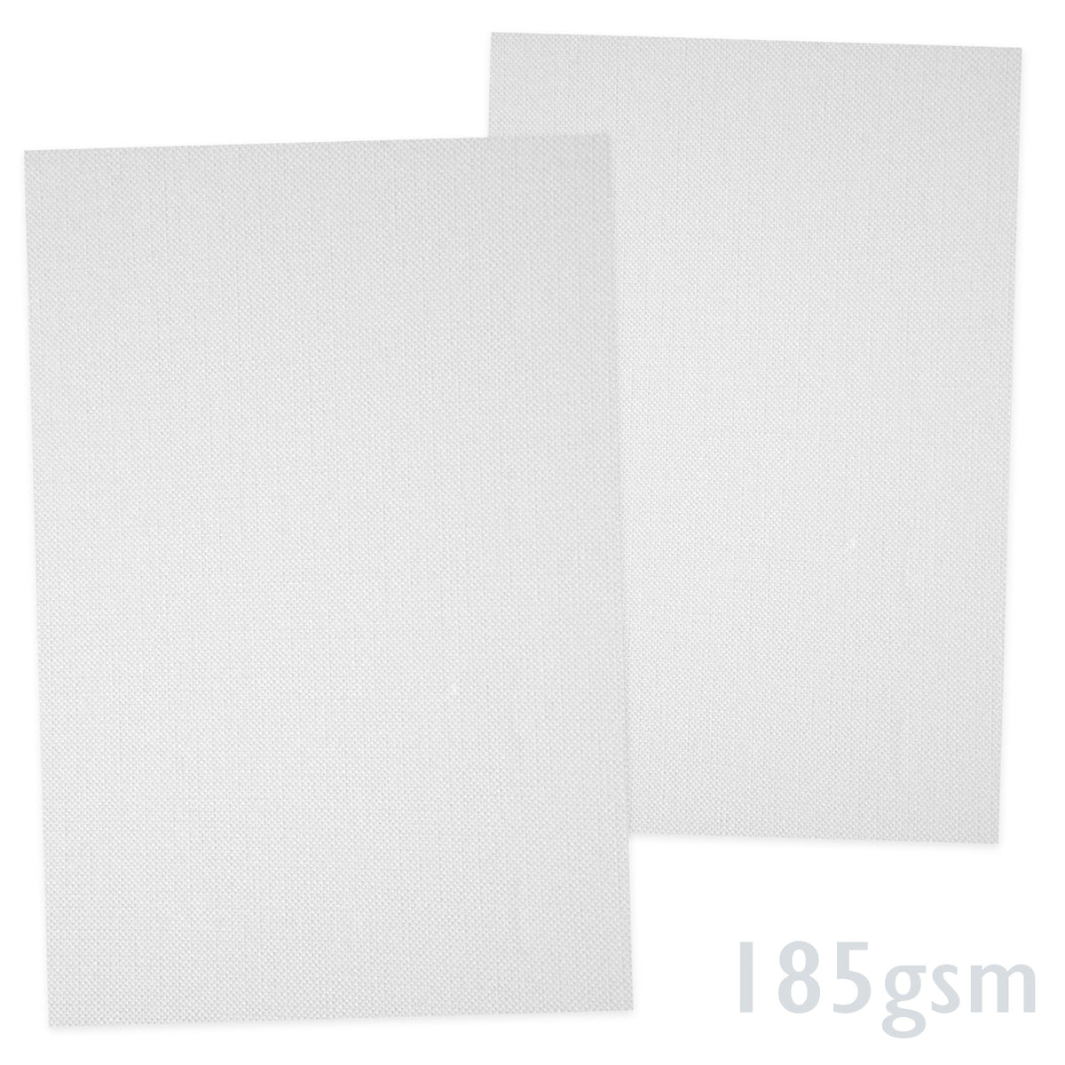 White Ribbed Paper 185gsm