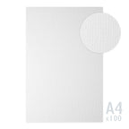 White Laid Textured Paper 185gsm