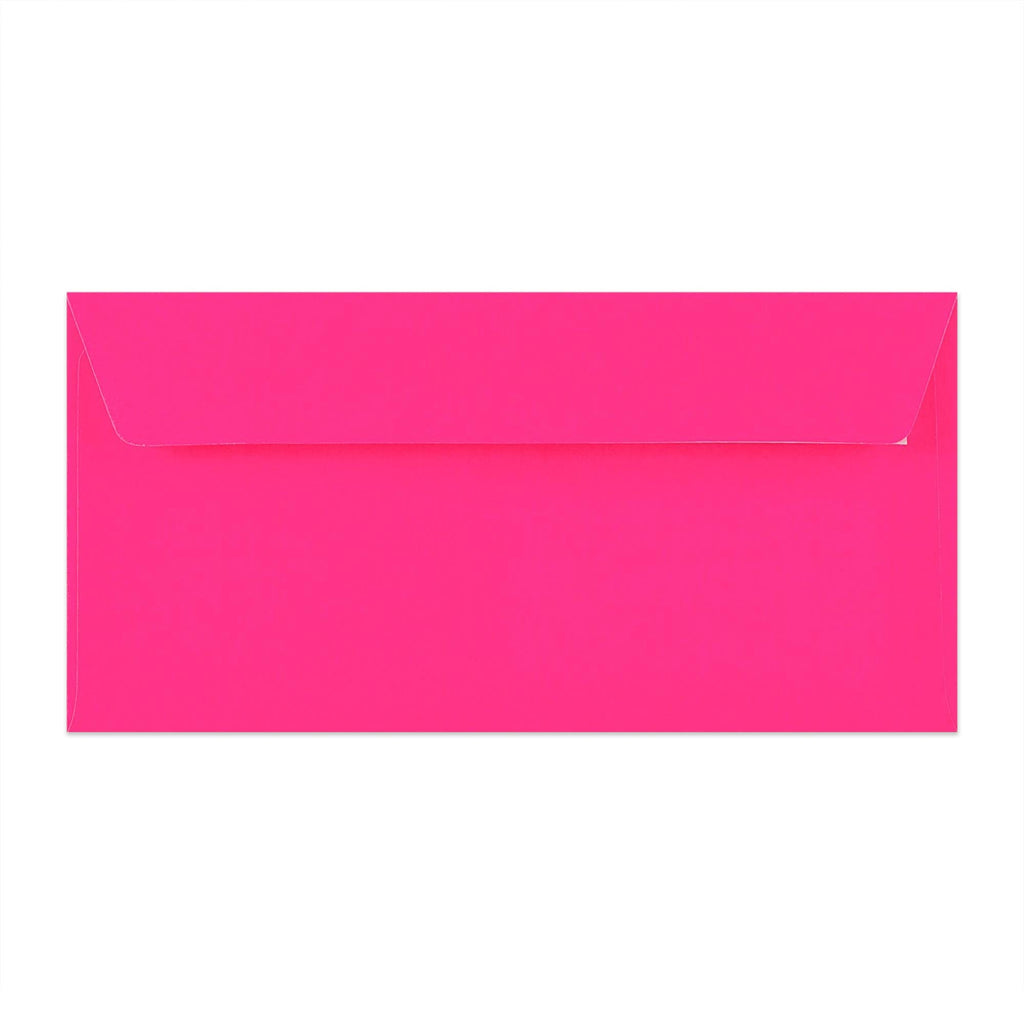DL Pink Peel & Seal Neon Envelope (110 x 220mm)
