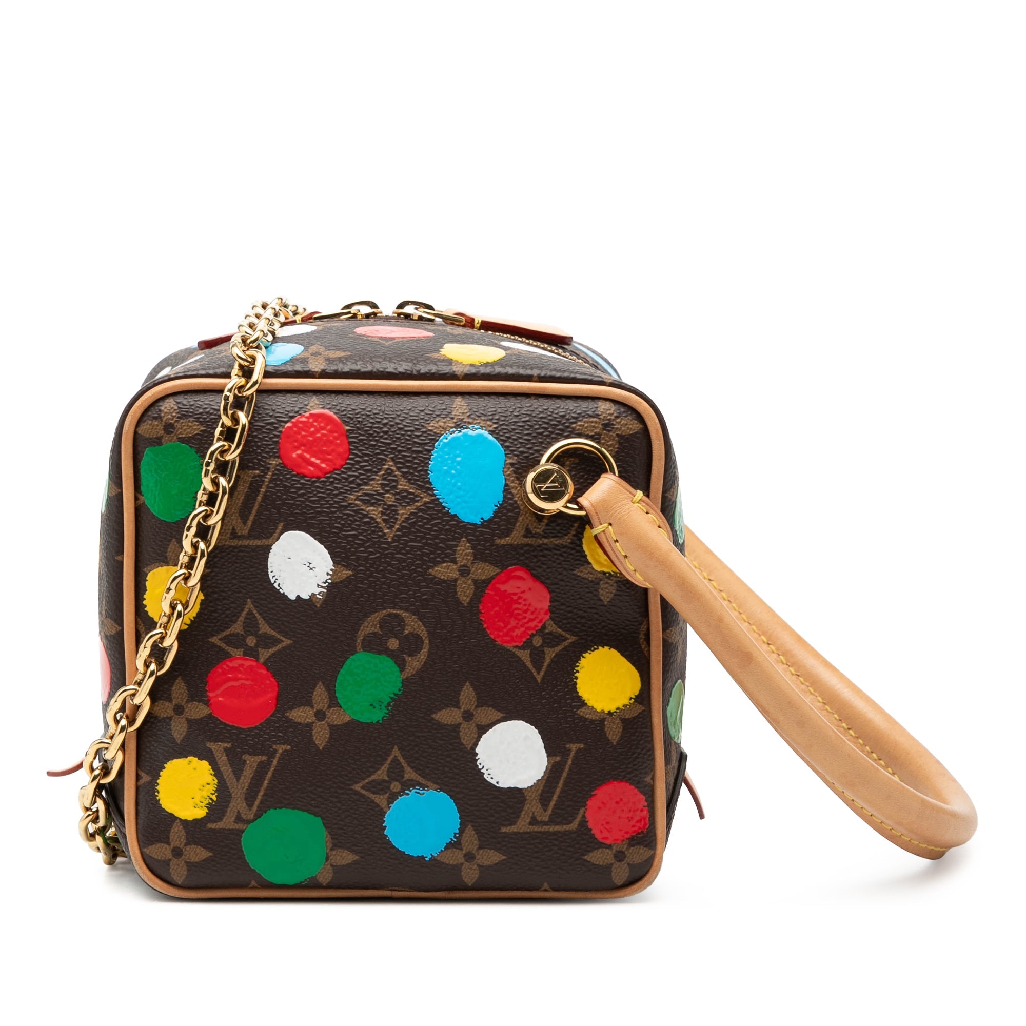 Yayoi Kusama Monogram Painted Dots Square Bag