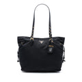 Saffiano Trimmed Tessuto Tote