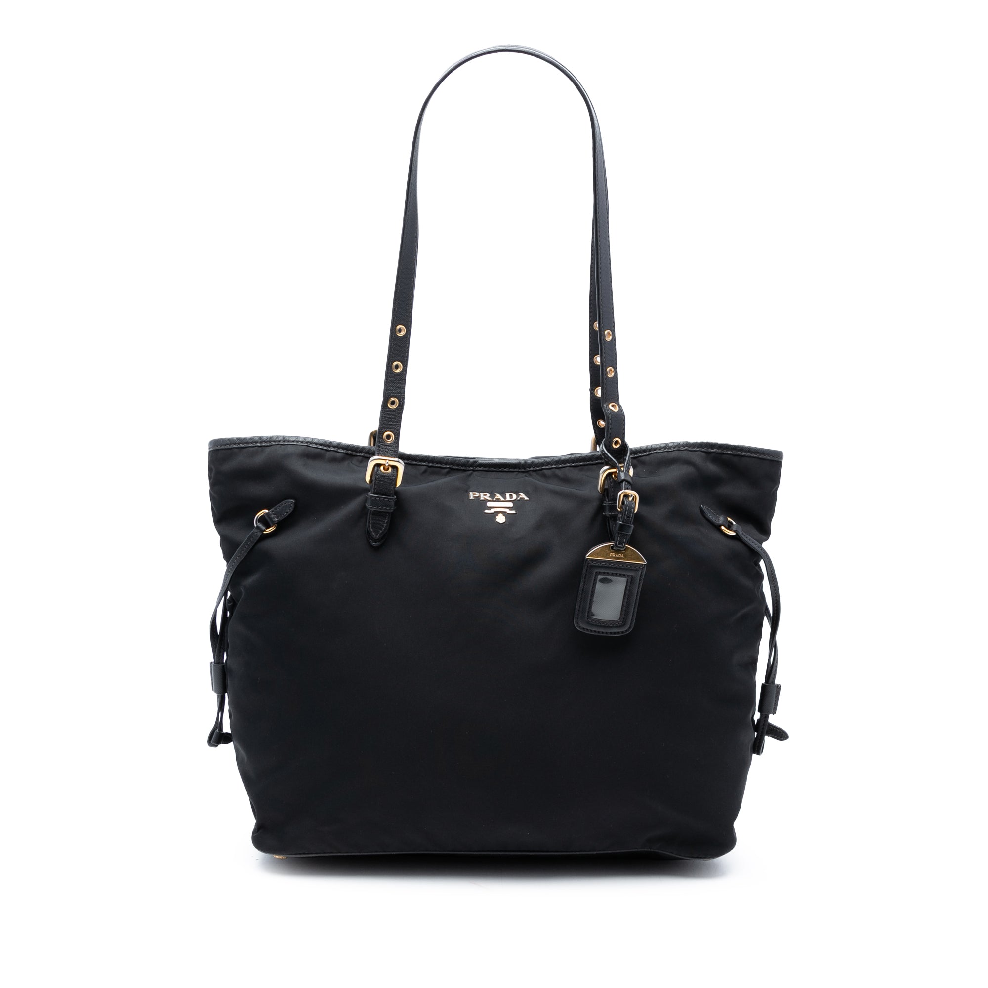 Saffiano Trimmed Tessuto Tote